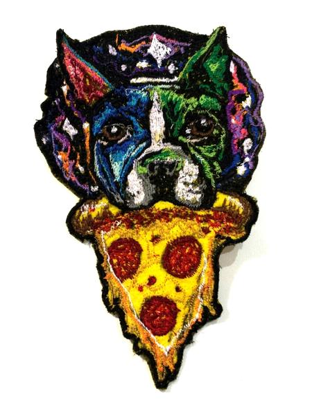 Tattoos - roxy the pizza terrier hand made patch - 99204